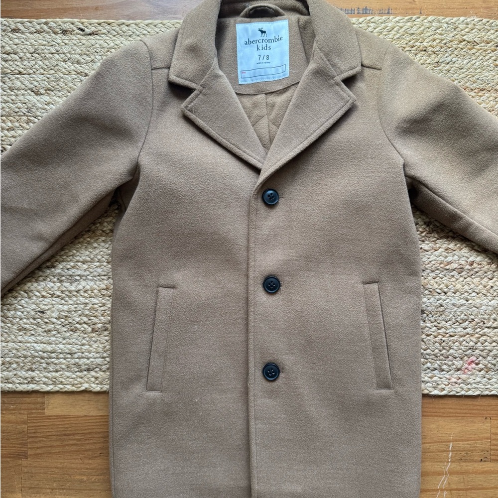 Brown Abercrombie & Fitch Trench Coat 7/8